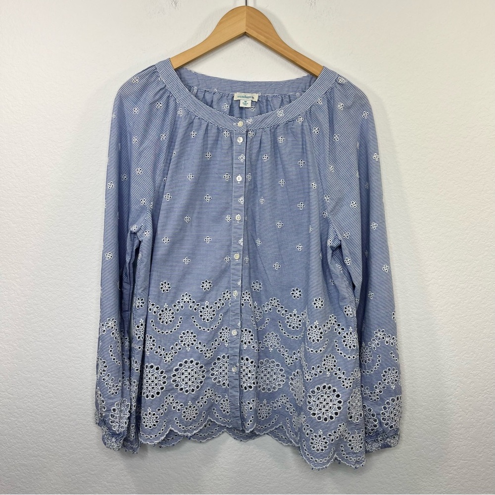 Sundance Rory Embroidery Eyelet‎ Top size Medium - Picture 2 of 10